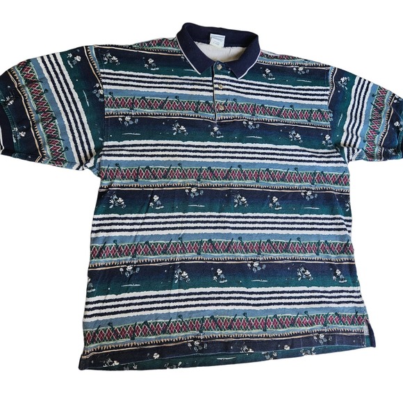 Vintage The Disney Catalog Mickey Mouse Golf Polo Tee Sz XL - Picture 1 of 4